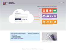 Tablet Screenshot of my.endpointprotector.com